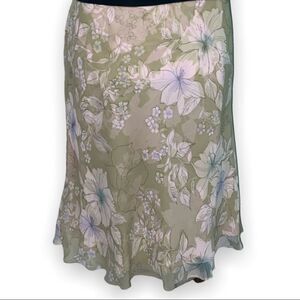 Charter Club Floral Silk Skirt 14P